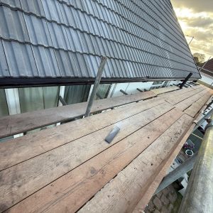 Roofline Upgrades 9 New roof installation with breathable underlay, ensuring superior weather protection and insulation.